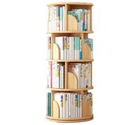 Gira la librería, Estante Minimalista de 2/4/5 Niveles Estantería giratoria 360 Grados Multifuncional for Uso doméstico Segura y Duradera(128 * 40cm)