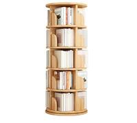 Gira la librería, Estantería de Madera Maciza 3/4/5/6 estantes, estantería giratoria Multifuncional, for el hogar, la Sala Estar, Adecuada for Oficina en casa y Escuela(160 * 39cm)