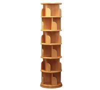 Gira la librería, Estantería de Madera Maciza 3/4/5/6 estantes, estantería giratoria Multifuncional, for el hogar, la Sala Estar, Adecuada for Oficina en casa y Escuela(191 * 39cm)