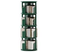 Gira la librería, Estantería giratoria de Varios Niveles Estante Almacenamiento Sencillo for Sala Estar Amplia Capacidad Fuerte Carga(Green,130 * 45 cm)