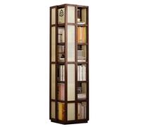 Gira la librería, Estantería giratoria Simple de pie Creativa múltiples estantes Espacio Elevado Puede Contener artículos más Grandes Adecuado for casa, Escuela y Negocios