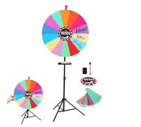 Gira la rueda con soporte, herramienta divertida y portátil reutilizable, rueda de , para cumpleaños, carnaval, , aula, compras, eventos, interiores y exteriores