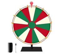 Gira la rueda de premios, Spinner de la rueda de premios, rueda de premios de color con soporte, ruleta de mesa Spinner of Fortune Gira The with Erase, 10/15 Slots Game Spinner Wheel