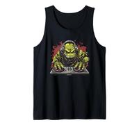 Gira los ritmos con un ogro de fiesta en la cabina de DJ Camiseta sin Mangas