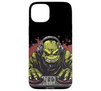 Gira los ritmos con un ogro de fiesta en la cabina de DJ Carcasa para iPhone 15 Plus