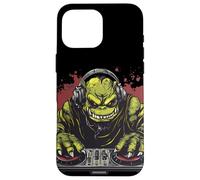 Gira los ritmos con un ogro de fiesta en la cabina de DJ Carcasa para iPhone 16 Pro Max