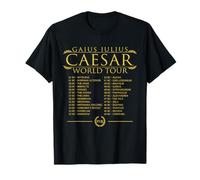 Gira Mundial de Julio César Divertida Historia Romana Camiseta