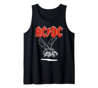 Gira Mundial Fly On The Wall de AC/DC, 1985, White Lineart Camiseta sin Mangas