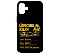 Gira Mundial: Genghis Khan - Imperio histórico Mongol Carcasa para iPhone 16 Plus