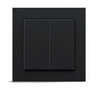 GIRA + Senic Interruptor Inteligente Friends of Hue | Interruptor Inalámbrico con Regulador de Luz para Bombillas Inteligentes Philips Hue | Sin Batería y Sin Carga | Negro