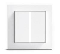 GIRA + Senic Interruptor Inteligente Friends of Hue | Interruptor Inalámbrico Homekit con Regulador de Luz para Bombillas Inteligentes Philips Hue | Sin Batería y Sin Carga | Blanco