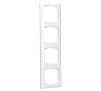 GIRA Serie Standard 55 - blanco puro brillante (021403) marco de 4 vías