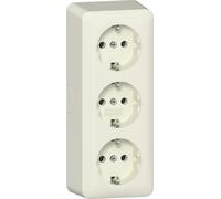 Gira Toma De Corriente SCHUKO Triple De Superficie 16A 250V - 478912