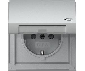 Gira TX44 IP44 Enchufe De Aluminio Con Tapa A Bisagra - 445465