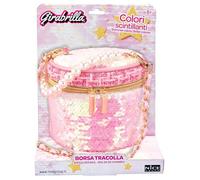 Girabrilla Bolso de hombro con diseño de cilindro con lentejuelas