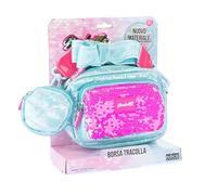 Girabrilla Nice Group Puffer Pochette, 1 Bolso de Hombro Verde Agua con Monedero para niña