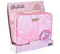 Girabrilla Tweed - Estuche para Maquillaje (tamaño Grande), Color Rosa