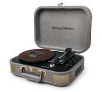 Giradiscos MUSE MT-201 BTG Color Gris, con Sistema Estereo