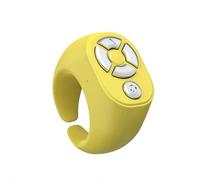 Girador de páginas inalámbrico Bluetooth y anillo de control remoto para teléfonos y tabletas, clicker portátil para fotos, videos y pasajes de página, ideal para el hogar, viajes y coche