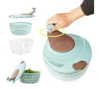 Girador de verduras - Contenedor de cocina de doble capa, mezclador de ensalada de cocina, contenedor de lavadora de frutas, para lavar, cocinar, servir, almacenamiento, mezclar, hogar, restaurante
