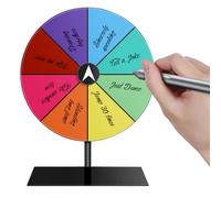 Giradora de Ruedas, Rueda de Giratorio | Juego de Fortune Wheel of Fortune,Juego de Mesa de Ruleta de la Suerte para exhibiciones Festivales Festivales Aulas de Clases Reuniones