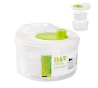 Giradora de vegetales - Spinner de limpiador de frutas | Manual de ensalada inofensiva inofensiva con secadora de vegetales de drenaje | Deshidratador de lechuga Deshidrator de fruta desmontable para