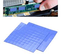 GIRAFEDA 2 Pcs Thermal Pad Adhesivo 100 x 100 x 1mm Pasta de Silicona Térmica para Grafica GPU CPU SSD Almohadilla Térmica Almohadillas para los Disipadores para PC Portatil Transistores Procesador