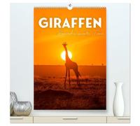 Giraffe - Bemerkenswerte Tiere. (hochwertiger Premium Wandkalender 2026 DIN A2 hoch), Kunstdruck in Hochglanz: Die Riesen der Savanne.