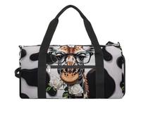 Giraffe Bites The Rose - Bolsa de gimnasio para hombres y mujeres, bolsa de gimnasio impermeable, bolsa de lona grande para viajes y entrenamiento