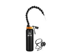 Giraffe Bottle Sistema de beber manos libres, botella de acero inoxidable, con soporte para botella de tubo redondo (38 cm)