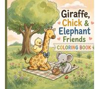 Giraffe Chick & Elephant Friends Coloring book