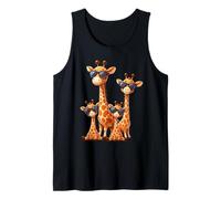 Giraffe Family Sunglasses Safari Zoo Animal Lover Giraffes Camiseta sin Mangas