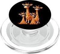 Giraffe Family Sunglasses Safari Zoo Animal Lover Giraffes PopSockets PopGrip para MagSafe