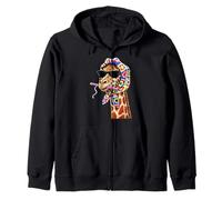 Giraffe Safari Granny Square Crochet Yarn Crochet Lover Sudadera con Capucha