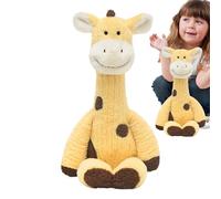 Giraffe Stuffed Doll 19.69 Inches Soft Plush Jungle Animal Comforting Toy Huggable Cuddly Giraffe Pillow for Kids Home Travel Nursery Bedroom Decorative Gift