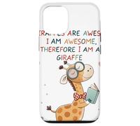 Giraffe's are Awesome I am Awesome Therefore I am a Giraffe Carcasa para iPhone 12/12 Pro