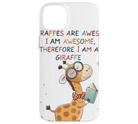 Giraffe's are Awesome I am Awesome Therefore I am a Giraffe Carcasa para iPhone 14 Plus