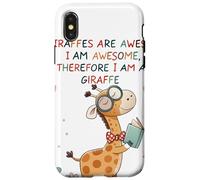 Giraffe's are Awesome I am Awesome Therefore I am a Giraffe Carcasa para iPhone X/XS