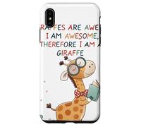 Giraffe's are Awesome I am Awesome Therefore I am a Giraffe Carcasa para iPhone XS Max