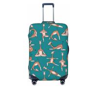 Giraffes Doing Various - Fundas protectoras elásticas para equipaje de viaje de 18 a 32 pulgadas, Black, S
