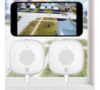 Girafit Cámara de Ventana de 3 MP 2K, cámaras WiFi de 2.4 GHz y 5 GHz para Seguridad en el hogar, Paquete de 2 con visión Nocturna ChroMax Al Color, detección de Persona y Movimiento, grabación 24/7,