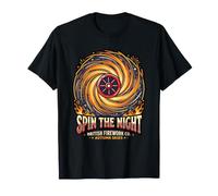 Girar La Noche Fuegos Artificiales Cielos Otoño Cerca Entusiasta Camiseta