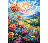 Girasol Atardecer Rompecabezas 1000 Piezas Cartón para Toda La Familia Animales Salvajes con Flores Tiempo Libre Entretenimiento Sin Pantalla 1000 PCS
