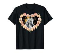 Girasol Caballo CowGirl Equitación Ecuestre Camiseta