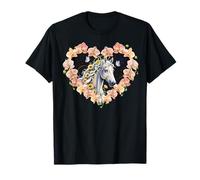 Girasol Caballo CowGirl Equitación Ecuestre Camiseta