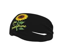 Girasol con Eres Mi Sol Hombre Mujer Diadema Deportiva Absorbente Cinta Sudor Cabeza Elástica Cinta Pelo Deporte para Ciclismo Fútbol Fitness Yoga