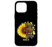 Girasol Cristiano Joshua 1:9 Versos de la Biblia, Girls Pretty Carcasa para iPhone 16 Pro MAX