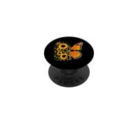 Girasol Cruz Mariposa Cristiana Fe Jesús Adoración PopSockets PopGrip Adhesivo