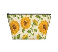 Girasol Dibujado, Bolsa de artículos de tocador Bolsa de Maquillaje Bolsa de cosméticos Bolsa de artículos de tocador de Viaje portátil