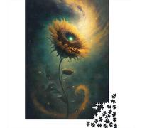Girasol Fantástico Puzzle de 1000 Piezas Papel para Adultos Universo Nebulosa Juego de Puzzle 1000 Piezas Relajación Decoración 38x26cm/1000pcs